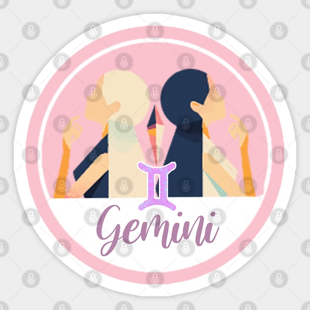 Gemini Sticker by Kiroiharu